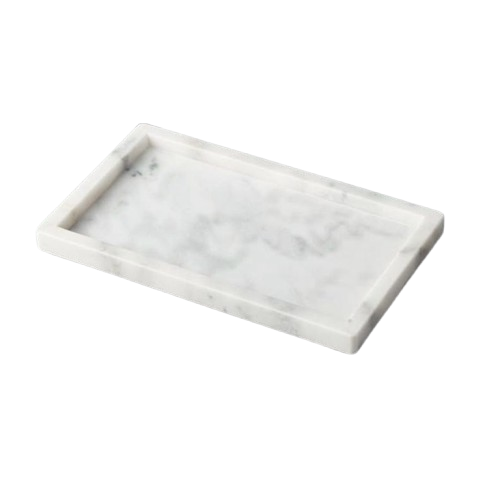 MARBLE SERVING TRAY (WHITE)